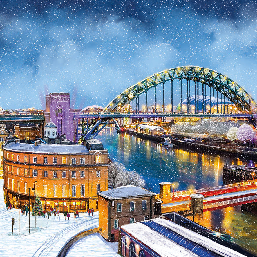 Christmas on the Quayside Christmas Card Pack of 10
