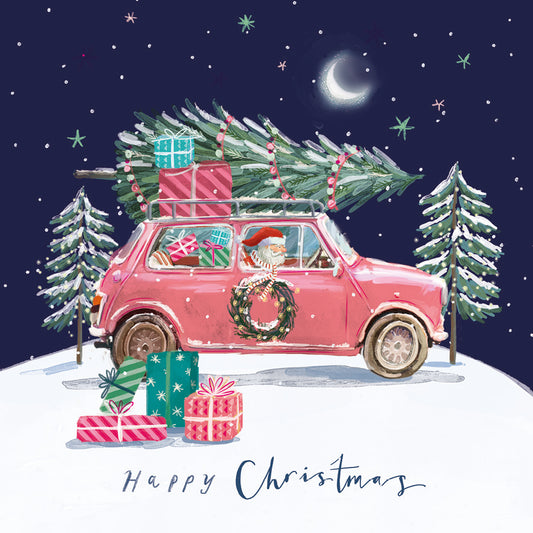 Christmas Carousel & Delivering Christmas Card Pack of 10